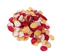 Kichvoe Artificial Silk Rose Petals Soft the Touch Fabric Confetti Burnt Orange 300pcs with Romantic Autumn Design for Wedding and Bridal Shower Decor Wedding Aisle Scatter and Table