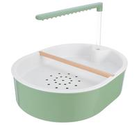 Kichvoe Automatic Bird Bath With Pump - Parrot Bathtub - Usb Electric Large Bird Bathtub Circulating Water Shower For Parakeet Cockatiel African Grey Lovebird