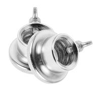 Kichvoe Barbell Collar Clip Dumbbell Nut 2Pcs Steel Screw Clamps 2.8Mm Diameter Self-Locking Weight Accessories for Gym Training