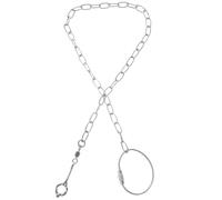 Kichvoe Bird Foot Chain Stainless Steel Adjustable White for Parrot and Bird Flying Training and Free Movement