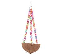 Kichvoe Bird Hanging Hammock with Chain and Hook Safe and Reliable Parrot and Hamster Swing Bed for Cage Multi-functional Bird Perch for Resting and Playing Random Random Color