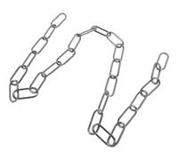 Kichvoe Black Metal Square Link Pendant Light Chain 1 Meter 4mm Diameter Decorative Chandelier Hanging Chain for Ceiling Lamps and Vintage Fixture Accessories