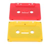 Kichvoe Blank Reusable Cassette Tape Crafts Retro for DIY Tapes 2pcs and Plastic Audio Shells with Creative Freedom Wall Art Decorations