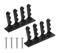 Kichvoe Bow and Arrow Wall Rack 2Pcs with Screws Metal Storage Brackets for Archery Equipment Hanging Display Suitable for Adult Archers