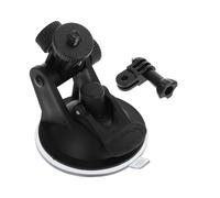 Kichvoe Car Camera Holder Camera Suction Bracket for Those Who to Drive and Shoot Videos Firm Attachment Does Not Damage Car Abs Material Black Dashboard Mount for Shooting Videos
