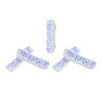 Kichvoe Ceramic Chopstick Holder 5Pcs Blue Porcelain Anti-Rolling Dining Table Chopsticks Stands for Home Kitchen Accessories