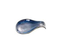 Kichvoe Ceramic Spoon Rest Kitchen Accessory Spoon Holder 6.88x4.09x0.98in Blue Elegant Creative Sturdy Multi-use Utensil Rest for Home Kitchens
