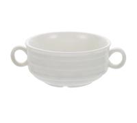Kichvoe Ceramic Stew Pot with Double Handles Lightweight and Easy to Carry White Stewing Bowl Made of Sturdy Ceramics Suitable for Kitchen and Restaurant Use