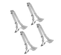 Kichvoe Cookie Cutters Molds Non-Stick 4pcs Eiffel Tower Shape Stainless Steel Baking Tools for Cake Chocolate Baking Supplies Home Kitchen