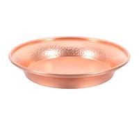 Kichvoe Copper Dog Bowl - Hammered Decorative Cat Water Bowl Non Tip - 6 Inch Copper Jewelry Dish - Luxury Vintage Home Accessory for Living Room Table