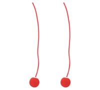 Kichvoe Cordless Skipping Rope Replacement Weighted Ball Pair 5cm Eva Solid Red Fitness Jump Rope Accessories for Indoor Exercise and Gym Sports