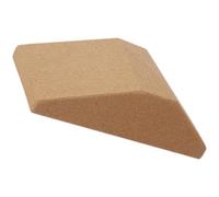 Kichvoe Cork Yoga Block with Anti-skid Textured Surface and Khaki Colour, Inclined Ramp for Calf Stretching and Fitness, for Yoga, Pilates, and Balance Exercises