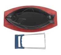 Kichvoe Creative Fish-Shaped Non-Stick Iron Grill Pan for Household Use, Sturdy and Easy to Clean Baking Tray for Grilled Fish and Fried Steak, for Home Cooking