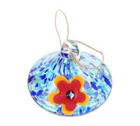 Kichvoe Creative Teardrop Glass Hummingbird Feeder with Spillresistant Craftsmanship and Lightweight Metal Design, for Hanging in Gardens and Porches as Decorative Outdoor Bird Feeder