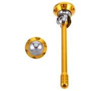 Kichvoe Decorative Gold Motorcycle License Plate Antenna Metal Short Fake Antenna Holder for Scooter and Bike Motorcycle Accessories for Plate Mount