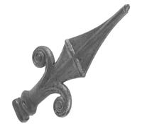 Kichvoe Decorative Iron Fence Post Cap with Sturdy Construction and Impact Resistance for Outdoor DIY Use, Featuring Beautiful Style Design and Aging Resistance for Garden Fence Panels