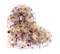 Kichvoe Decorative Stones Decorative Gravel Fluorite Stone for Drainage Improvement Versatile Use Natural Aquarium Decor Vase Filler Rocks 200g/pack for Home Decor Patios