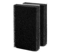 Kichvoe Double-sided Pet Hair Remover Sponge 2pcs Reusable Lint Catcher for Laundry Washing Machine Clothes Carpet Bedding Black