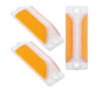 Kichvoe Driveway Markers 3Pcs Reflective Road Markers Rectangular Guide for Garage and Highway Use