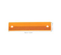 Kichvoe Driveway Reflective Road Markers 2Pcs Rectangular Rustproof Safety Reflectors for Guardrails Nighttime Highway Safety Warning Signs