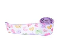 Kichvoe Easter Wired Edge Ribbon Roll 6.3cm Wide 10 Yards Polyester Burlap Style Ribbon Butterfly Print for DIY Crafts Spring Wreaths Party Decoration