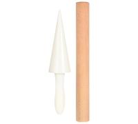 Kichvoe Egg Cone Roller Mold Wooden Ice Cream Mold with Ergonomic Design Round Shape for Kitchen and Ice Cream DIY Dessert Supplies
