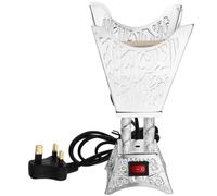 Kichvoe Electric Incense Burner - Oud Frankincense Resin Aroma Desk Burner - Silver, UK Plug