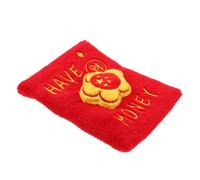Kichvoe Enrichment Crinkle Treat Dispensing Dog Hide Treat Dog Festive Design Plush Highwear Resistant Materials Shaped like A Lucky Red Packet Holiday Decor Play Puppy