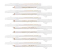 Kichvoe Fabric Marking Pens Water Soluble and Washable for Sewing and Dressmaking 12pcs White Clothes Marking Pencils with Plastic and Wood Material, Compact Design for Professional