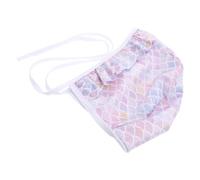 Kichvoe Fabric Swim Cap for Adults with Cute Lace Design and Adjustable Tie, Big Head Friendly and Quick Drying, Suitable for Pool Training and Daily Swim Sessions
