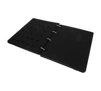 Kichvoe Felt Shoe Charm Storage Book Display Board, 26x21.3x3.5cm 6+1 Pages | Black Minimalist Organiser, 30 Slots Per Page, Home and Commercial Use