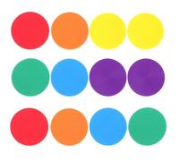Kichvoe Flat Disc Spot Markers Portable Lightweight Plastic 12pcs Football Training Target Discs for Football Training and Agility Drills for Outdoor Fields