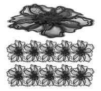 Kichvoe Flower Embroidered Applique Patches 10Pcs 2.36In Lace Iron on Costume Accessories Clothes Decoration and Craft Repair