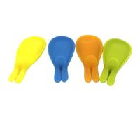 Kichvoe Glass Identifiers and Other Random Color for Party and Gathering 5pcs Silicone Rabbit Wine Glass Markers, Decorative and Easy to Clean Creative Unique Drink Charms for Red Wine