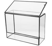 Kichvoe Glass Terrarium Container with Glass and Tin Material for Plants and Moss Easy DIY Micro Landscape Holder Suitable for Bedroom and Kitchen Countertop Decor