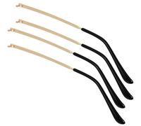 Kichvoe Glasses Replacement Temples Arms Universal 2 Pairs Metal Decorative Edges Cutting Process, Simple Structure and Proper Length Eyeglasses Accessories for Everyday Use