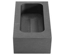 Kichvoe Graphite Metal Casting Mold for Gold and Brass Low Energy Consumption and Shortened Melting Time, Black Graphite Crucible Suitable for Crafting and Metal Melting