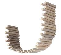Kichvoe Hamster Cage Fence Natural Wood Fence Bite-resistant Retains Original Wood Smell Decorative Desktop Small Animals Playpen