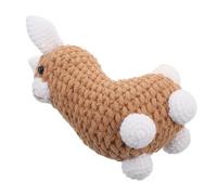 Kichvoe Handmade Crochet Alpaca Pendant Soft and Comfortable Knitted Hanging Ornament with Polyester and Cotton Material, Adorable Alpaca Charm for Home and Office Decoration