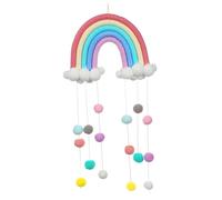 Kichvoe Hanging Rainbow Cloud Raindrops Decor Room Decoration Charming Wall Pendant for Nursery Showers and Playrooms