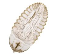 Kichvoe Holy Water Font White Colour Wall Hanging Decoration Resin Decorative Religious Wall Hanging with Versatile Use and Symbolic Touch for Church and Home Entrance for Living Room