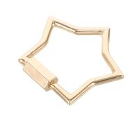 Kichvoe Jewelry Screw Fastener Star-Shaped Clasp Pendant Zinc Alloy Chic Unique Sophisticated Design Comfortable Texture Golden Finish for Jewelry Creation and Earring Making