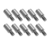 Kichvoe Joystick Shaft Extension Kit Retro Joystick 10pcs 1.5cm Iron Silver Plated with Screw Thread for Easy Installation and Versatile Application in Fighting Games