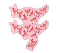 Kichvoe Kangaroo Shape Silicone Cake Decorating Moulds 2pcs for Fondant Chocolate Baking and Dessert Making at Home Random Color