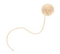 Kichvoe Kitten Chase Ball Sisal Rope Cat Multifunctional Design Easy Installation Beige Paper Rope Replacement Accessory for Indoor Cat Scratching Posts
