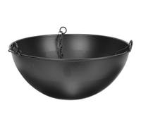 Kichvoe Large Hanging Planter Iron Balcony Flower Pot with Long-lasting Black Finish, Multi-purpose Wall Mount Basket for Plants and Flowers, for Living Room or Office Decor