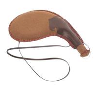 Kichvoe Leak-Proof Leather Water Bag Bota Portable Natural Color Wine Flask for Outdoor Activities and Hiking