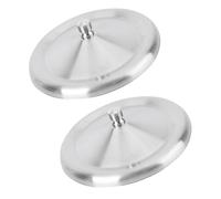 Kichvoe Leak-Proof Silicone Cup Lids Set of 2 4.84In Spill Stopper Mug Covers for Water Cups with Rounded Edges Heat Resistant and Easy to Use