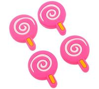 Kichvoe Lollipop and Tennis Racket Silicone 4 Pcs Dampeners Shock Absorbers for Resistant to Deformation Easy Installation Tennis Racket Strings