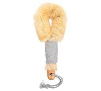 Kichvoe Long Handle Bath Brush for Improving and Reducing Cellulite with Natural Sisal Hemp and Cotton Rope for Deep Cleaning and Non-Slip Grip, Exfoliating Shower Body Brush